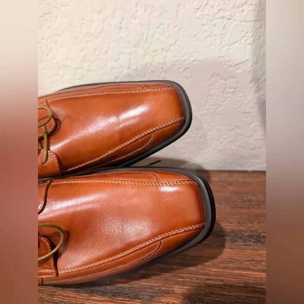 Fratelli Select brown oxford leather lace-up dress shoes size 10 NEW